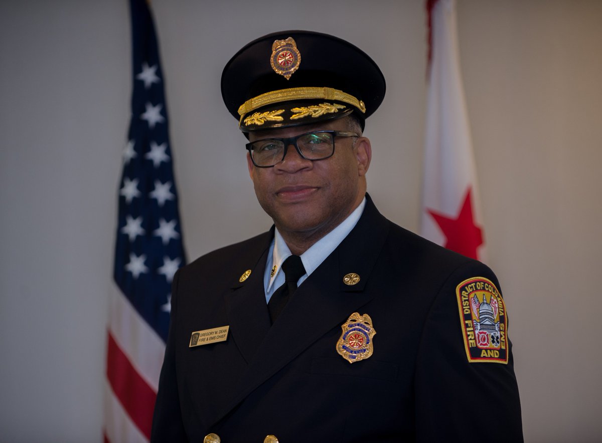 dcfireems's tweet photo. #DCsBravest express their sincerest gratitude and appreciation for the leadership and service that DC Fire and EMS Chief Gregory M. Dean has dedicated over the last five and half years to DC. 

After fifty years in the fire service, we wish him well. 

Thank you, Chief Dean! https://t.co/loASX9wJRq