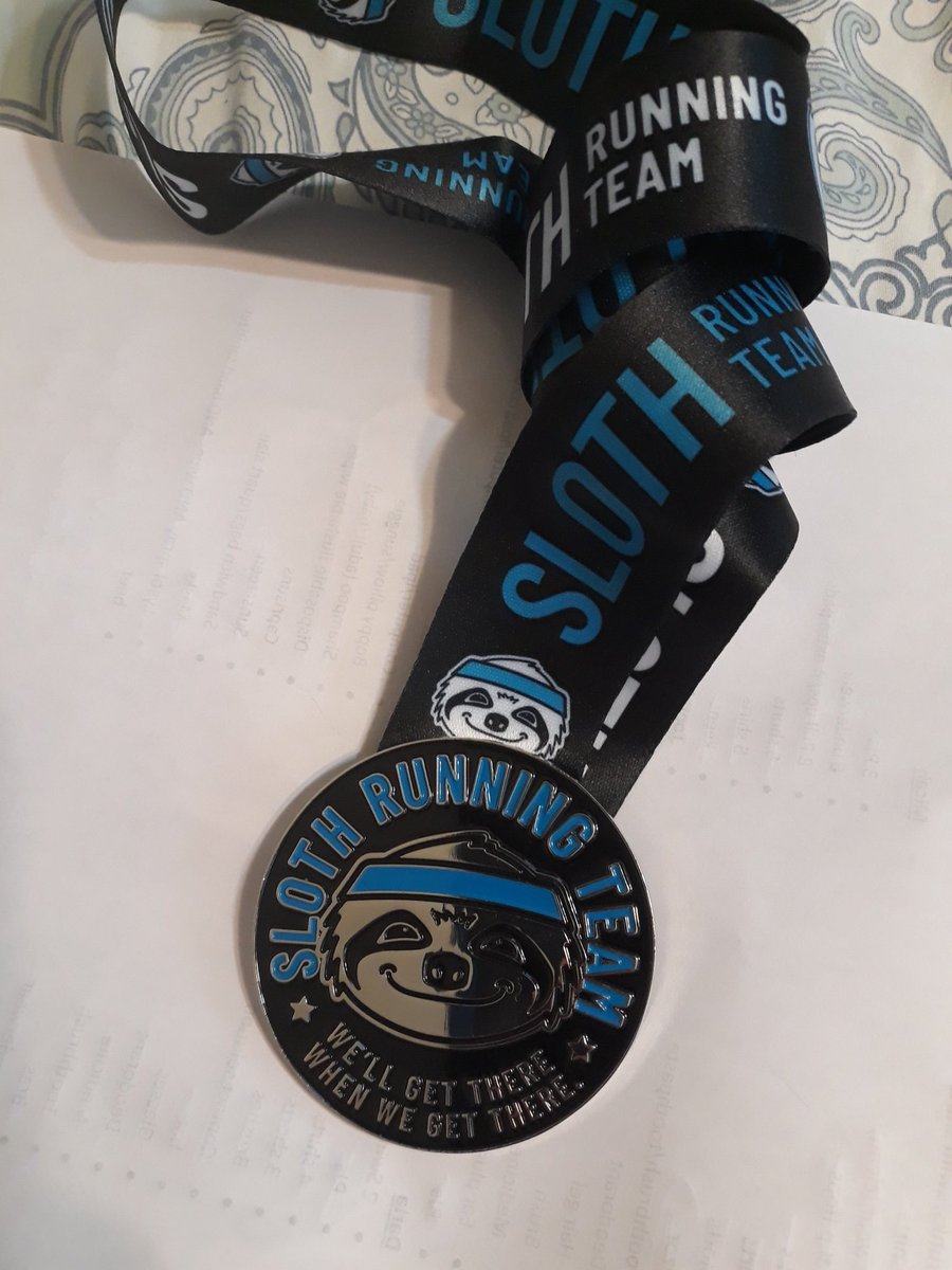 uk8rings's tweet photo. I walked/ran a 5K today! I was inspired by the ad I saw for the #SlothRunningTeam #IRun4Movement! I am now hitting the advil! Lol! https://t.co/4l6zz71oEd