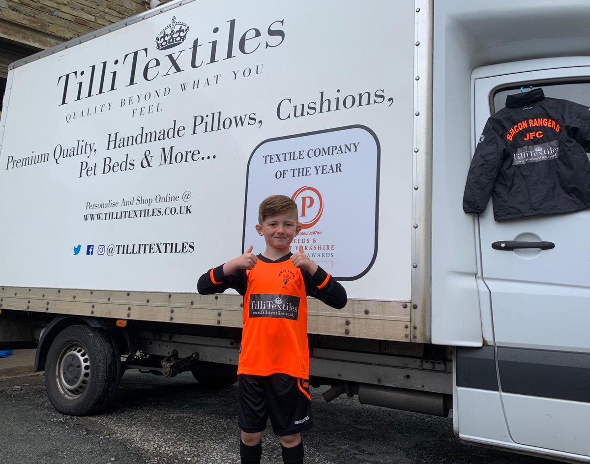 TilliTextiles's tweet photo. We are proud to announce our sponsorship of the @Beacon_Rangers U7's team for the forthcoming season. As a family we have a rich sporting background and are happy to get involved with a local club full of volunteers and great people and of course the future football stars!! TT x https://t.co/nh15C07Wip