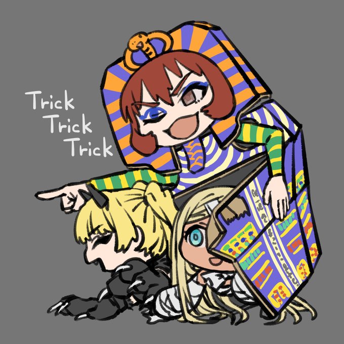 「brown hair trick or treat」 illustration images(Latest)
