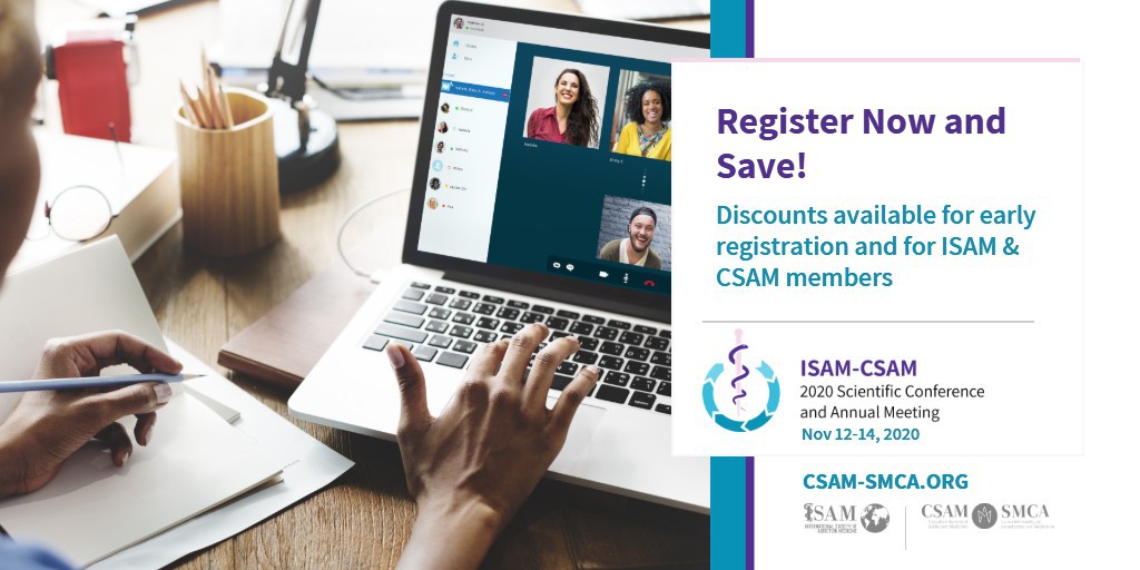 ASAMorg's tweet image. Registration for ISAM-CSAM 2020 is now open - book your tickets before Oct 1 &amp;amp; save! Visit the website for more information: ow.ly/3NwG50BeEkp #Addiction #AddictionResearch