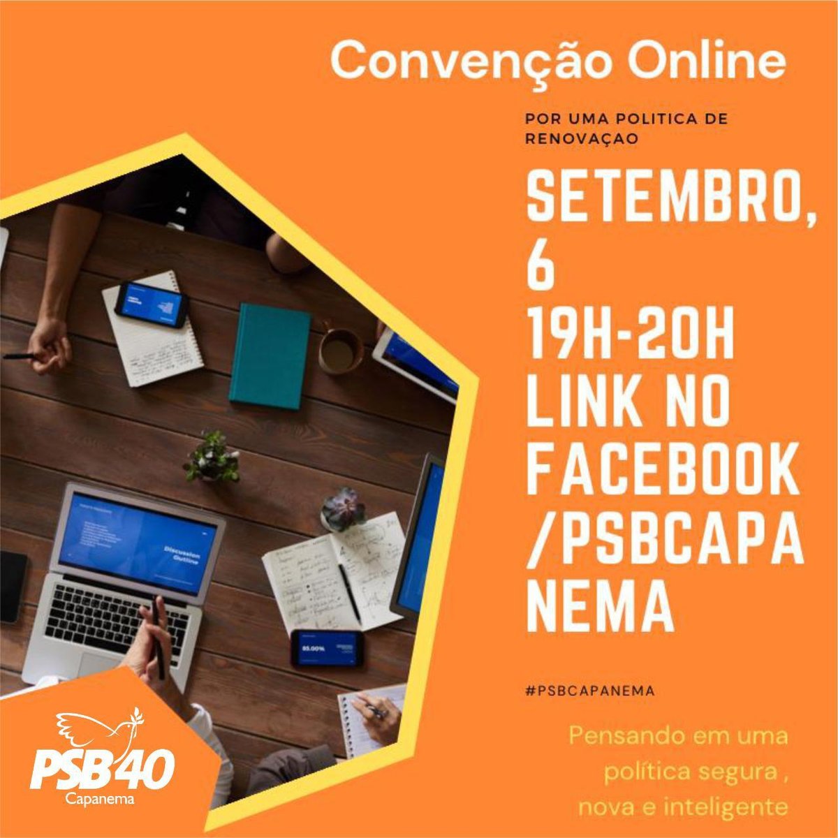 psbpara's tweet photo. ATENÇÃO " CAPANEMA - PARÁ"!!
Domingo dia 6 de Setembro tem a ESCOLHA DOS(AS) CANDIDATOS(AS) para as ELEIÇÕES 2020

#dicasdopsb40 #psbmaisforte #psbpara #psbeleicoes2020 #psb40partidodaboapolitica #informepsb40 https://t.co/yhffSkjx1T