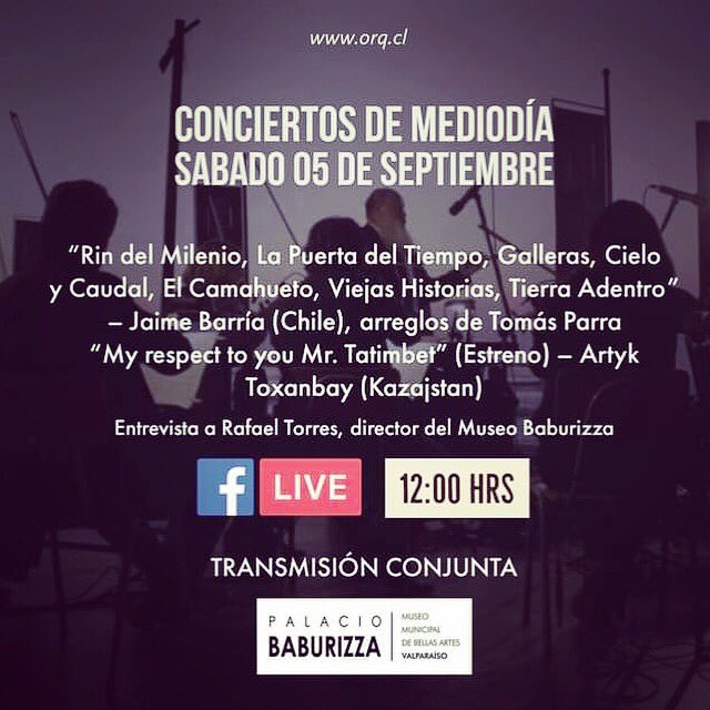 jaimebarriac's tweet photo. Mañana gran concierto https://t.co/BMPXvO7ghg