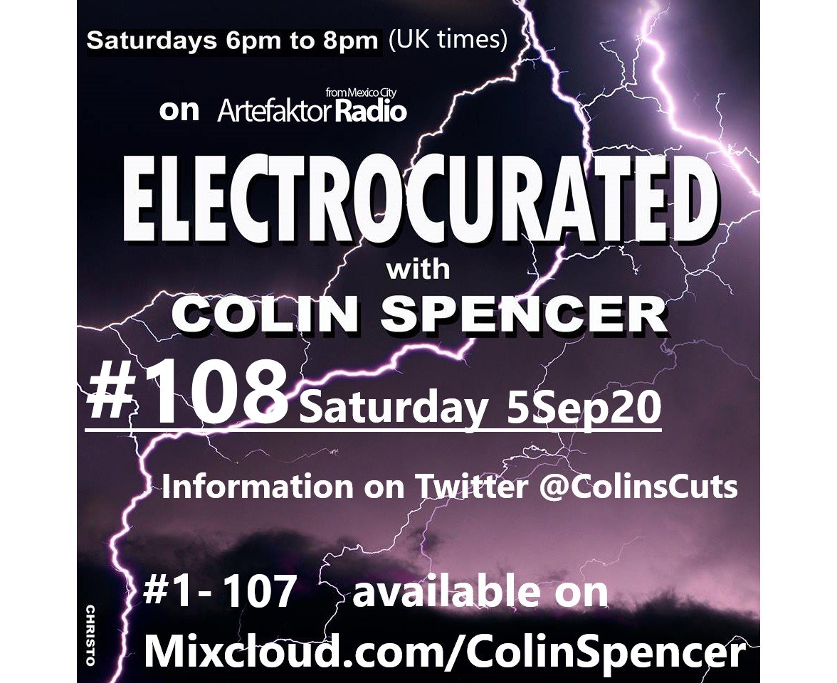 ColinsCuts's tweet photo. Artists with #NewMusic+#RecentReleases
on
#ELECTROCURATED programme #108
on
@ArtefaktorRadio.com
6-8pm (UK times)
Sat 5Sep20
include
#TheTruthSoundsDifferent Ft #DavidVaughan

#DiscoverAndRemember @TruthSDifferent @TenCenturions
#Elastic unveiled on #100
▶️https://t.co/BMtLBAy57C https://t.co/UlXY6UmFbc