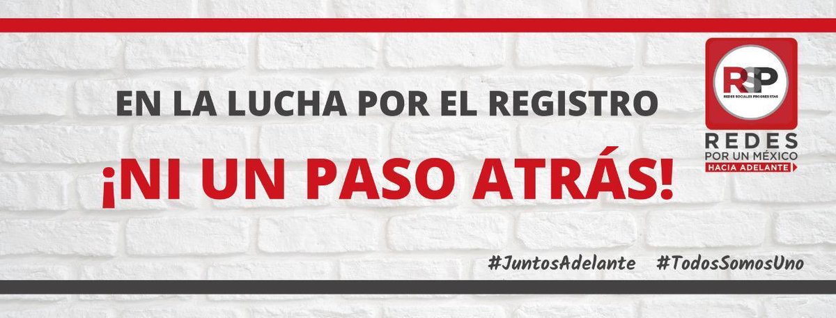 #NiUnPasoAtrás
#JuntosAdelante
#RSPTodosSomosUno