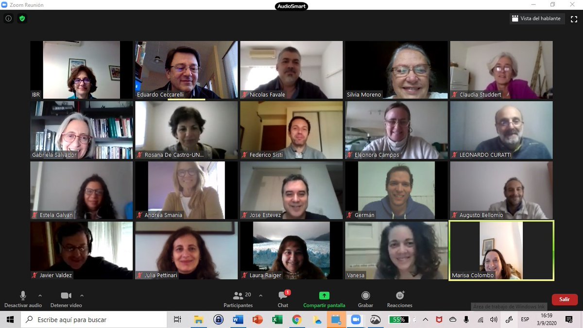 SAIB_Argentina's tweet photo. La CD de SAIB #SAMIGE reunida ayer trabajando para el próximo congreso. 
Estamos preparados para concretar un magnifico congreso virtual con excelentes disertantes y con activa participación de los socios 
Sumate! Difundí  y participa del congreso.
Agendá: 2 al 5/11/2020 https://t.co/VMIhe1CRY2