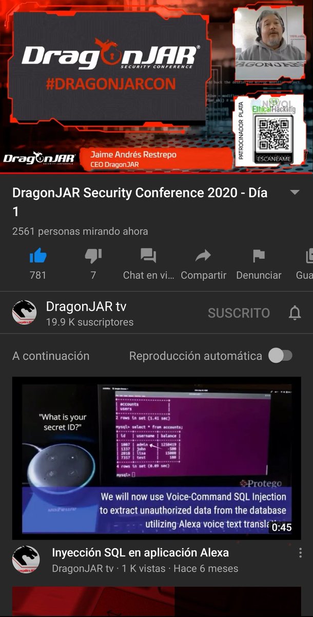 themu3rte's tweet photo. #DragonJARCON disfrutando de las buenas conferencias https://t.co/qqLuHPQlu8