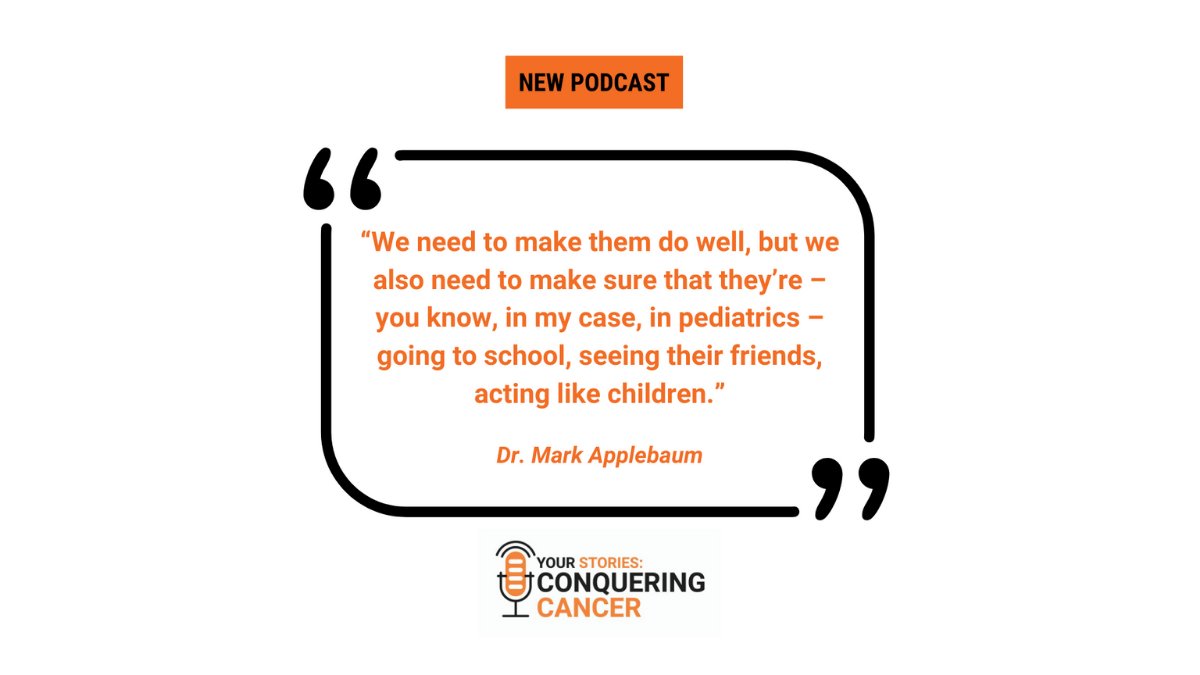 ConquerCancerFd's tweet image. When your job is to help kids conquer cancer, daily moments with patients outweigh the challenges. Subscribe now &amp;amp; listen next Friday fal.cn/3a8vg #YourStories #podcast #pedionc #pedcsm