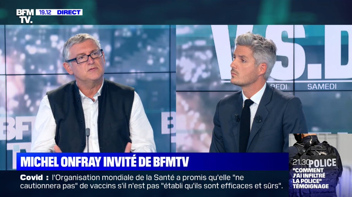 FrontPopOff's tweet photo. 🗣 Michel #Onfray, au sujet des prétendus progressistes : « L'idée qu'on puisse faire avorter une femme à neuf mois : ce n'est pas ma gauche, c'est Mengele » (#BFMTV) https://t.co/30Qhecjq8A
