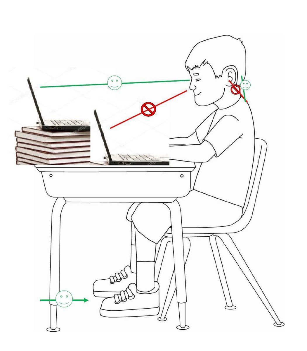 When working on a computer, remember your posture!!