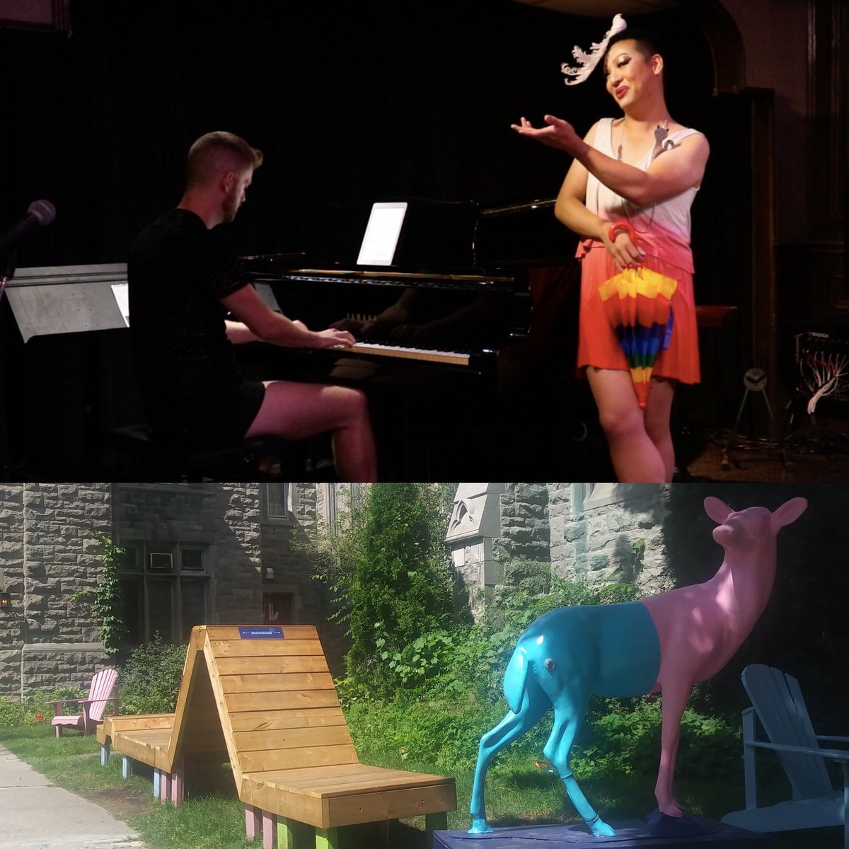 TanyaSmania's tweet photo. Thrilled to be performing outdoors tomorrow with @YESMontreal #YESWhatThePop @stjaxmtl! Sun, sun, sun, that’s our mantra! À bientôt! 💋☀️🎶 #linkinbio #operaindrag #operasingersof #tanyasmania #queerpianist #yesmontréal #mtl #summervibes https://t.co/sbWfRjs7Gi