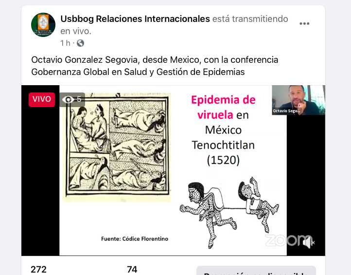 RelacionesUsb's tweet photo. En este momento con Octavio Segovia desde Mexico, con la conferencia Gobernanza Global en Salud y Gestión de Epidemias
https://t.co/uoZsv4Azb2…
Imagen https://t.co/3N0yhZliEx