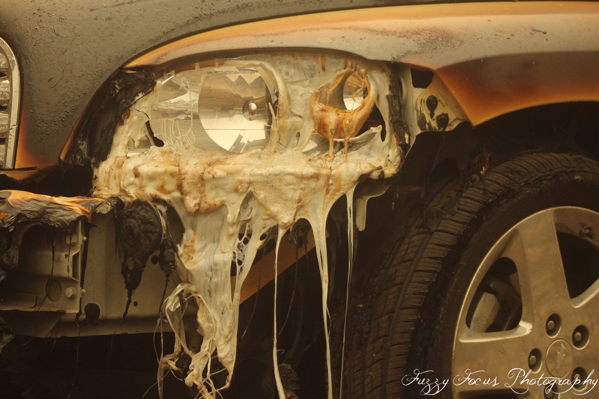 Fuzzyfocusphoto's tweet photo. PT Cruiser or roasted marshmallow?

#LNULightingComplex #firephotography https://t.co/QnRxfaNwYA