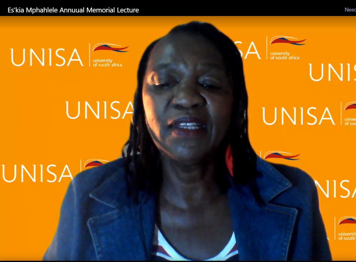 unisa's tweet photo. Input from Discussant by Prof Nombeko P Mpako, Director: School of Arts from Unisa. #EskiaMphahlele2020 #EMML2020 @unisaradio @UnisaVC1 https://t.co/fajtU8gOpk