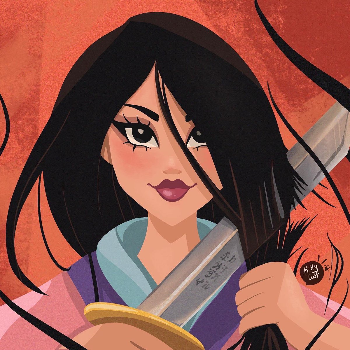 kittycutt_art's tweet photo. The flower that blooms in adversity is the most rare and beautiful of them all. 

#mulan #fanart #artist https://t.co/Va8RkuUflO
