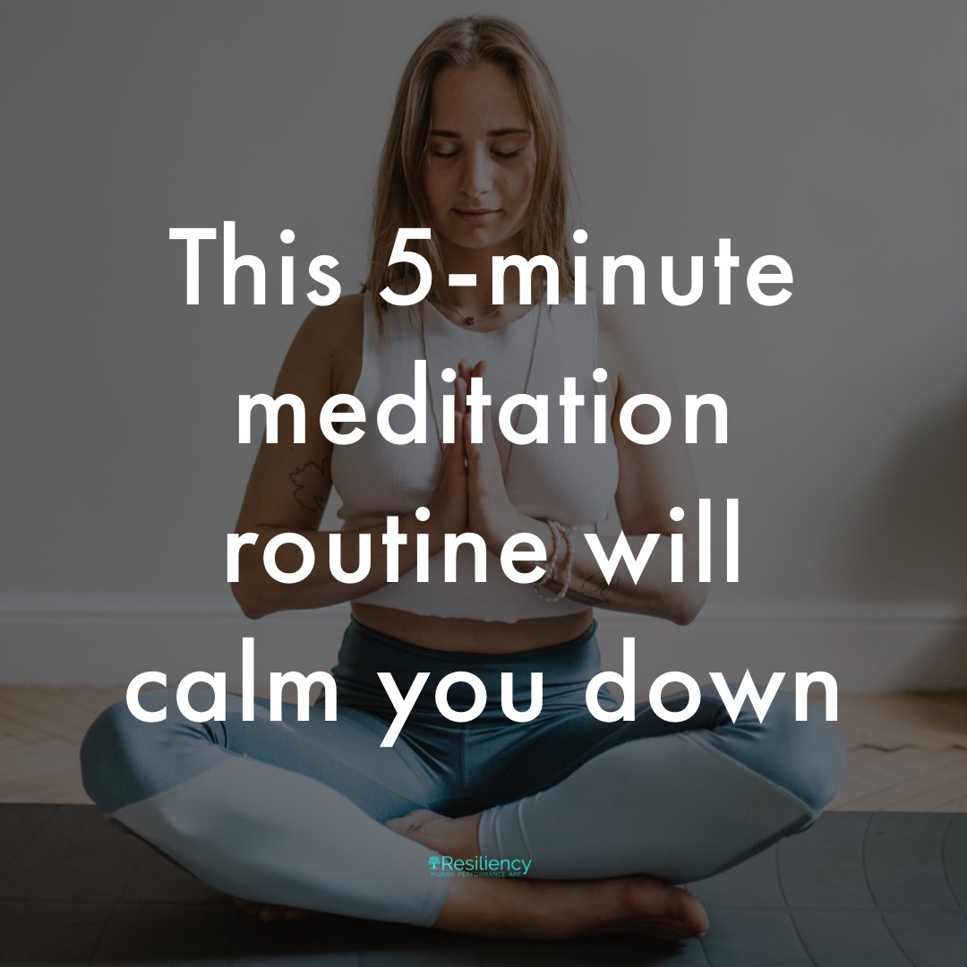 ResiliencyApp's tweet photo. This five-minute #meditation routine combines both #yoga and balance to steady the mind, utilize the breath to become more mindful and reduce #stress. https://t.co/jJkxoLZ7YI #mindfulness #wellness #holistic #Resiliency https://t.co/ycxFsExWt8