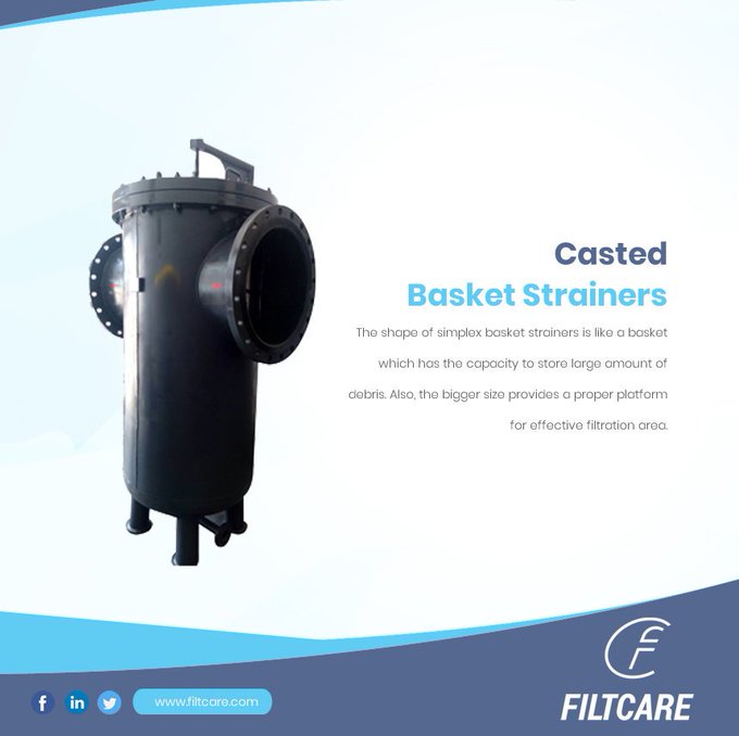 filtcare's tweet image. Casted Basket Strainers bit.ly/364iNRU
Quick Quote: info@filtcare.com
 
 #CastedBasketStrainer #BasketFilter #BasketStrainer #FiltrationExperts #FilterManufacturer #FilterExporters #Filtcare