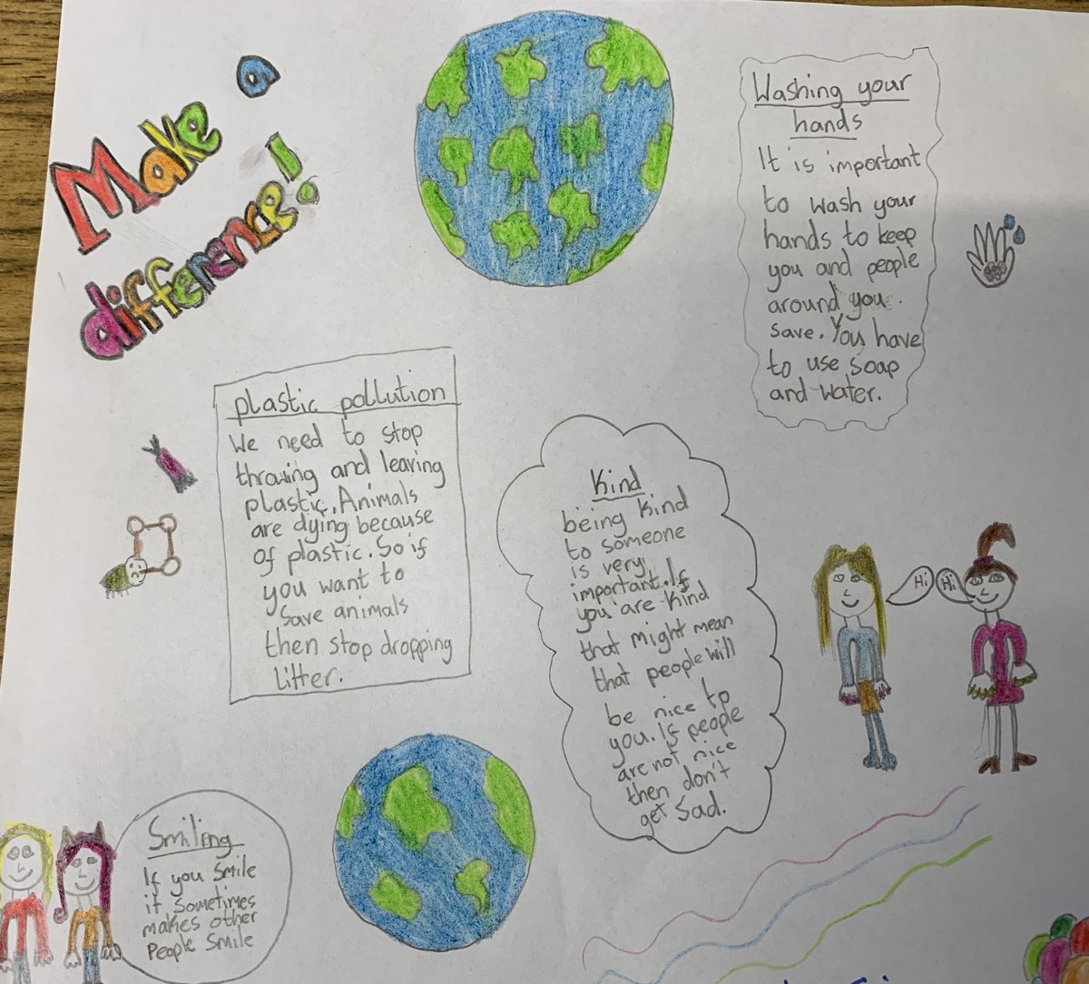 MorebattleP's tweet photo. Really proud of this piece of work that a pupil decided to do at home independently after discussing the #BuildingResilience theme of Make a Difference in class. Great to see such #ResponsibleCitizens in our rural school caring about their environment @GCWellbeing https://t.co/JL7A8mWb1n