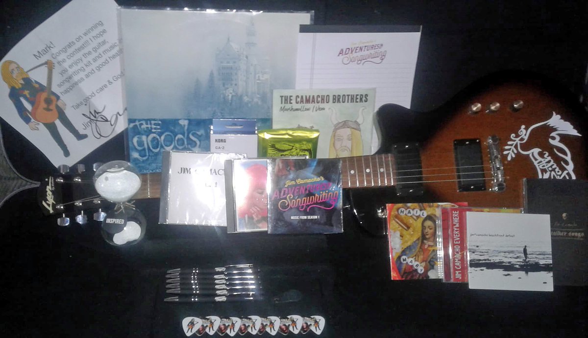 Congratulations to our last #contest winner Mark Whittaker! My new #giveaway is now live at tnspk.co/qdss4w. Click through for your chance to win a "musical bug out bag" with all the goodies you need to make music "When the World Stops Spinning" - good luck!