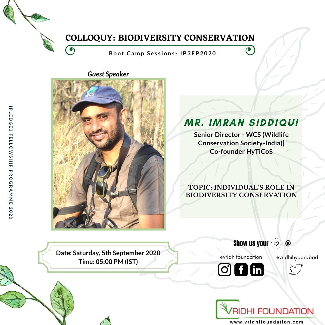 vridhihyderabad's tweet photo. We are delighted to welcome Mr. Imran Siddiqui, an inspiring personality, as a Guest Speaker for the first session of our Bootcamp Program. We can't wait to hear Mr. Imran share his thoughts and expertise on this subject!
#Ipledge3 #Ipledge32020 #vridhifoundation #IP3FP2020 https://t.co/gvEeRTVPHi