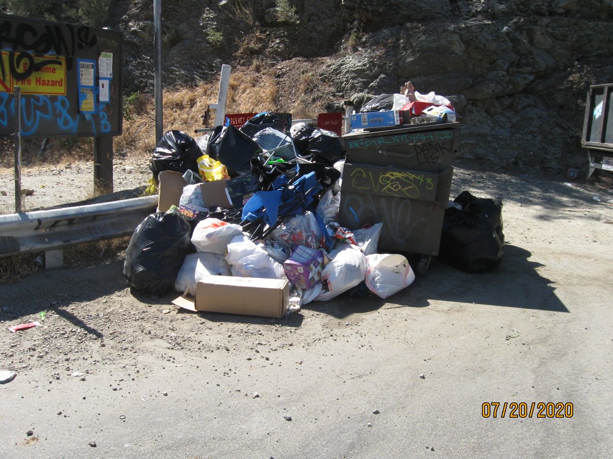 Seeing this doesn’t make for an enjoyable visit to YOUR national forest. Please #RecreateResponsibly. Practice @LeaveNoTrace ethics. If a bin is full then pack out what you bring in. Do the right thing. Plan accordingly.