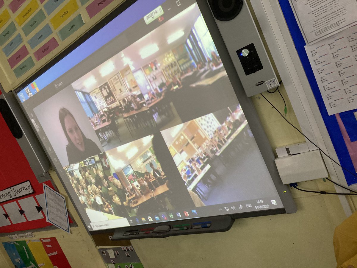 MillingtonMiss's tweet photo. Year 5 LOVED the first live virtual celebration assembly this afternoon @leighfield_acad . It was so lovely to see all the other bubbles around the school and wave to them. Well done @saraheaton501 ! #schoolcommunity #celebratinggoodwork https://t.co/Dk9ddAQ4qS