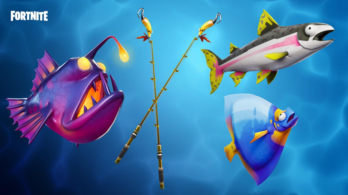 N5Dave's tweet photo. This is epic lets go fishing on Fortnite https://t.co/dRXoKcoFzX #Fortnite #Fishing #EpicGames #FishingRod #Angler #JellyFish #PepperFish #GreenFloppers #FishingCollection #CollectionBook https://t.co/DlnE394bMi