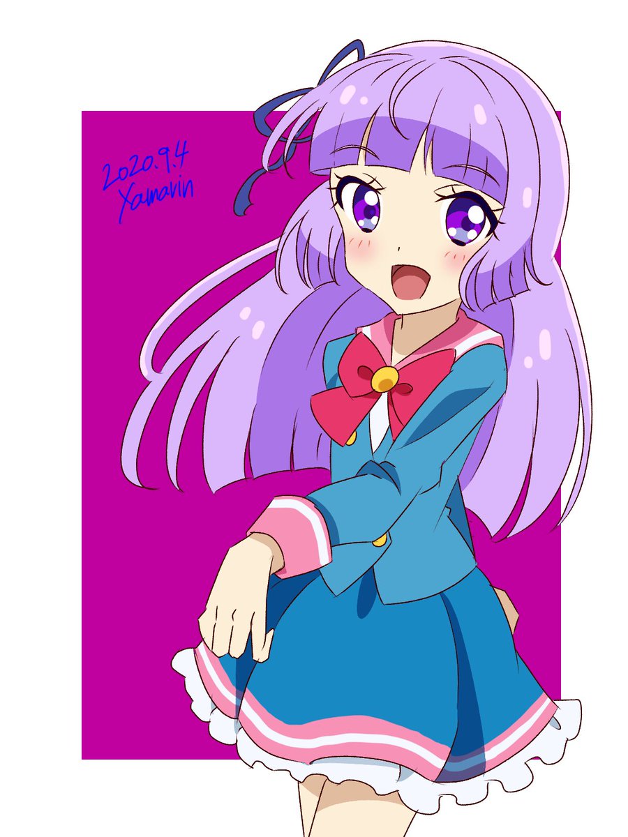 アイカツ「お題 スミレちゃん

 #アイカツ版深夜の真剣お絵描き60分一本勝負 」|ざまりんのイラスト