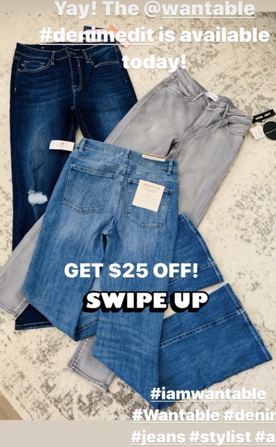 ladyboarder9669's tweet photo. GET $25 off DENIM!!! Personally styled Fashion - delivered right to your door! $25 OFF YOUR FIRST ORDER! Check out what I got from #wantable #denimedit #iamwantable
@Wantableco
#denim #jeans
#ad https://t.co/ZOnXrWL5lT https://t.co/7I9kPrRlNh