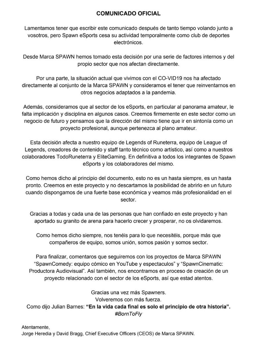 Spawn eSports tweet media