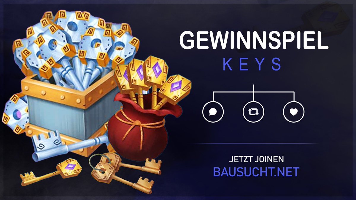 BauSuchtNet's tweet photo. 🥳GEWINNSPIEL🥳

Heute hat wieder mal einer von euch die Möglichkeit, 5 Keys nach Wahl zu #gewinnen! 🤩🗝

Dazu müsst ihr einfach folgendes tun:
- Retweet🔁
- Like❤️
- Folgen🙋‍♂️

Viel Glück euch allen!🍀 https://t.co/0TbXSrkYDF