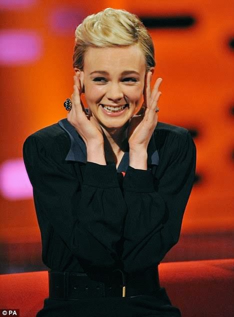  #CareyMulligan ( #GrahamNorton)'I had to kiss  #JohnnyDepp 16 times, but it was cut out of the film coz I looked so uncomfortable.I got really nervous.I grew up watching everything he's ever done & it's difficult as I have to hide my inner fan when I'm around him" #PublicEnemies