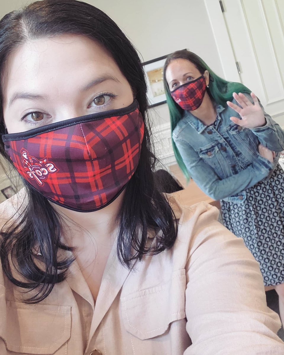 MC_CareerCenter's tweet photo. It's your friendly neighborhood Career Center, wearing our masks, social distancing, and "doing good on the largest possible scale." #scotshelpscots #doinggood #hireascot #careerreadyscots #nowhiring #maryvillecollege https://t.co/XWvIkrdulK