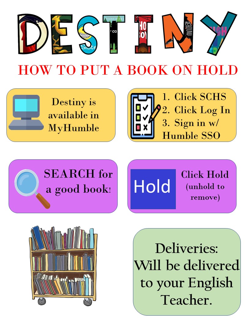 How to Place a Book on Hold.  #SCHSweareone #thehumblelibrarian