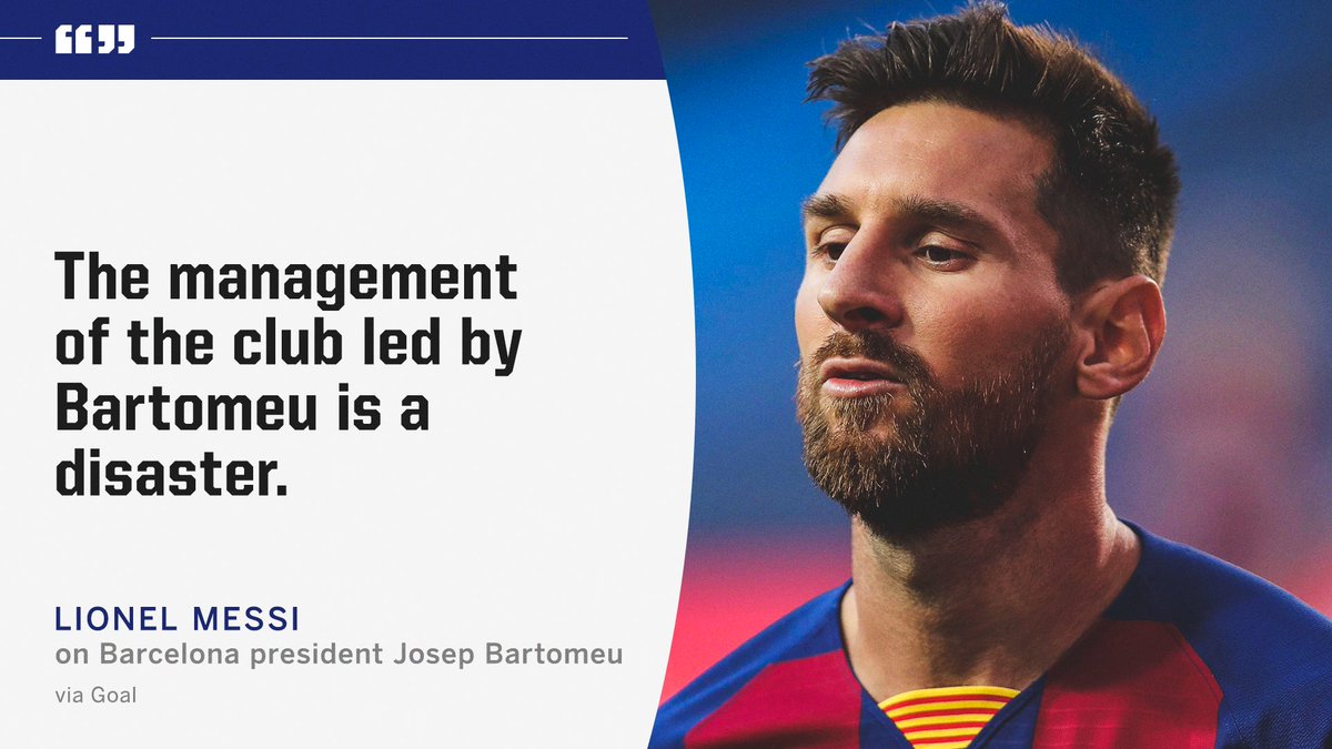nabind51's tweet photo. Finally GOAT is staying at Barca, it seems against his will bt hope and wish for great season ahead. Main culprit behind all this saga is bartomeu and his incompetent board. @FCBarcelona
Love u Leo 
Forca Barca 👊⚽💪 https://t.co/XnqDQ49Zce