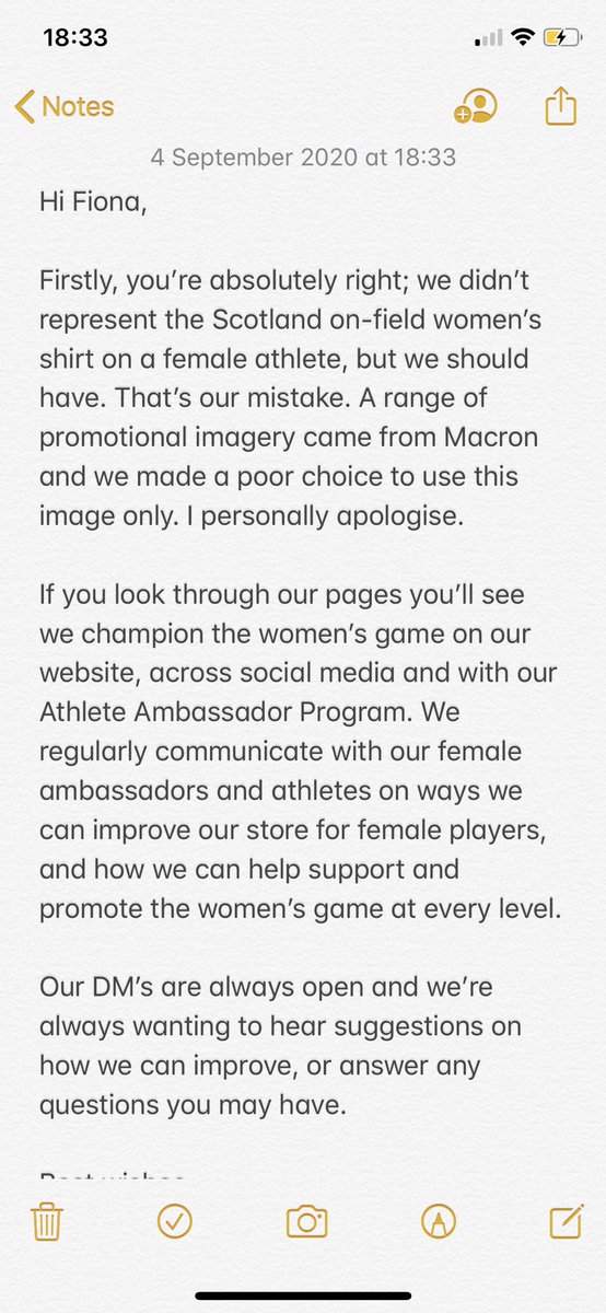 RugbystoreUK's tweet photo. @FioParr @FlorenceW94 @RhonaLloyd96 @FioParr good evening,

Hope you’re doing well and enjoying your Friday. 

Please see our reply below, sorry for the untidiness of notes but we wanted to make sure we gave you the explanation your point deserved which the limited character allowance of twitter didn’t provide. https://t.co/3EyV86pC5C