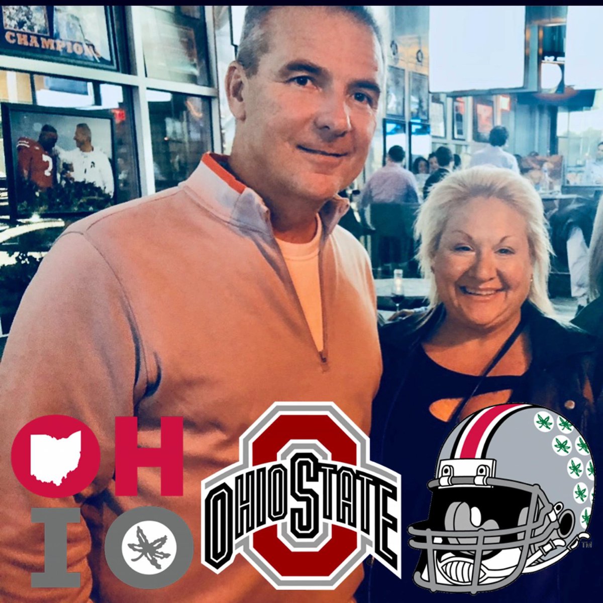 TinaBMD's tweet photo. @Nicki_07 @CoachUrbanMeyer @UrbansPintHouse I got to meet your Dad there last year for my birthday weekend for OSU vs Wisc. Such an honor! #firstfamilyoffootball #thankyou #GoBucks 🌰❤️ https://t.co/1Yr8xOUSOY