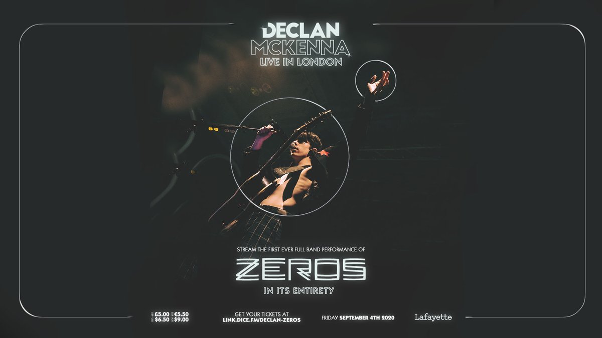 Declan McKenna on Twitter: "We're playing ZEROS in full tonight at 9pm BST.  See you later! https://t.co/h4vpsU7HG8… "