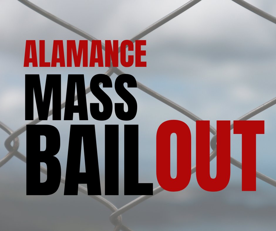 DownHome_NC's tweet photo. 📣URGENT!📣

Health officials have confirmed 99 cases of COVID19 in the Alamance County Jail! Down Home is working to bail folks out. 

Donate to our Mass Bail Out Bail Fund Now! https://t.co/XLJns3LMUQ

#MassBailOut #Alamance #COVID19 https://t.co/1lkFu8d1CX