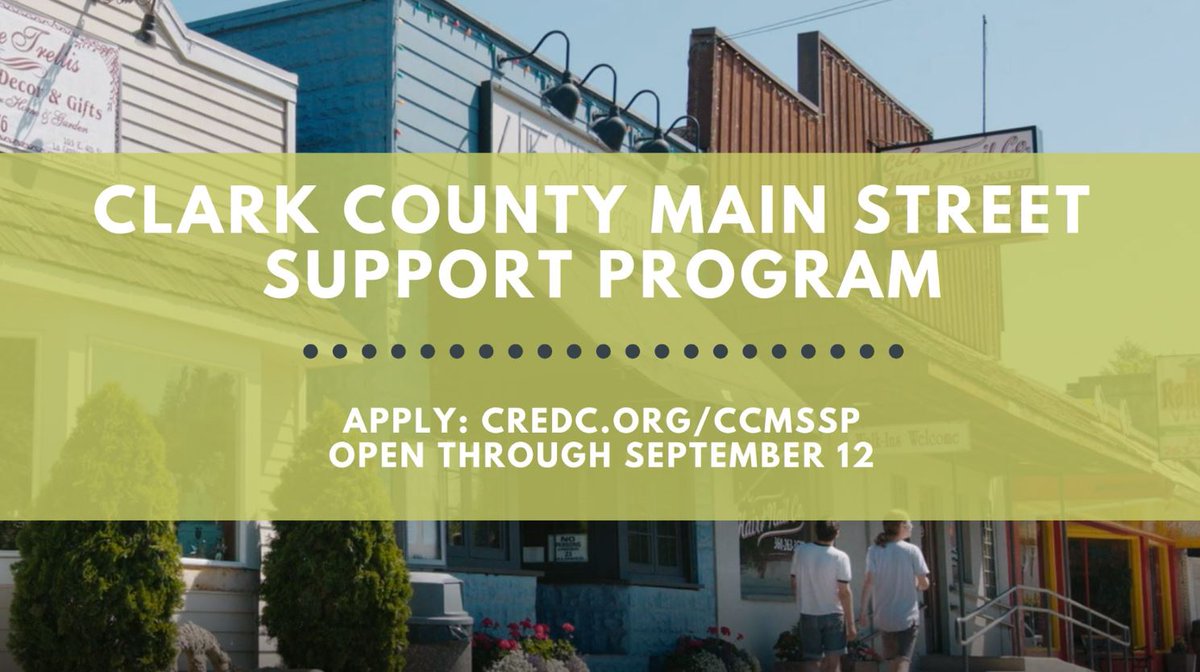 Vancouver_USA's tweet photo. We donβt like seeing our #localsmallbiz struggle, and the @CREDC_Clark is here to help!
They are accepting applications now until Sept. 12 for grant funding up to $10k for each #ClarkCounty business impacted by #COVID19.
Eligibility criteria + apply: https://t.co/zcz9QQp0kV https://t.co/un0GeHYkgI