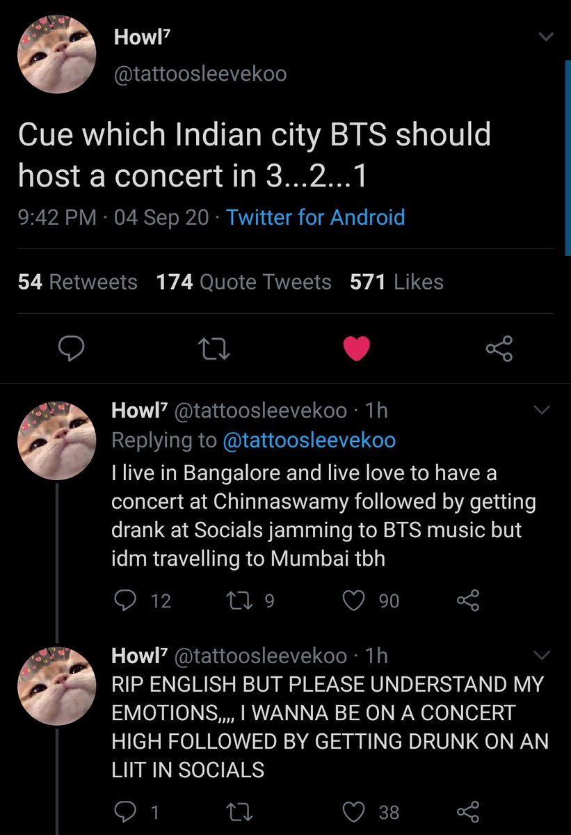 2. Where are we gonna have concerts? Mumbai? Chennai? Bangalore? Gujarat? Delhi?