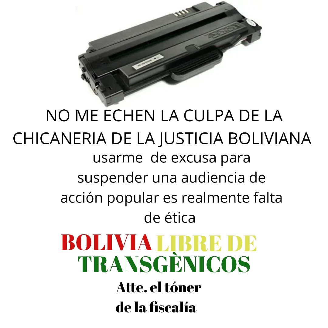 La justicia no tiene toner en Bolivia cuando los intereses del agronegocio están en el banquillo de los acusados.