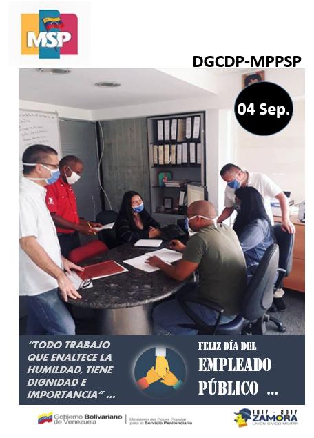 mppsp_dgcdp's tweet photo. Desde la #Dgcdp expresamos nuestra mas sinceras felicitaciones a los Empleados Públicos en su día, los que con dedicación y amor prestan un servicio humanista a la población Venezolana. #FelizDia #mppsp @irisvarela @Blancoliceth @NicolasMaduro @NestorLReverol @TarekWiliamSaab https://t.co/b9FHzrQQTE