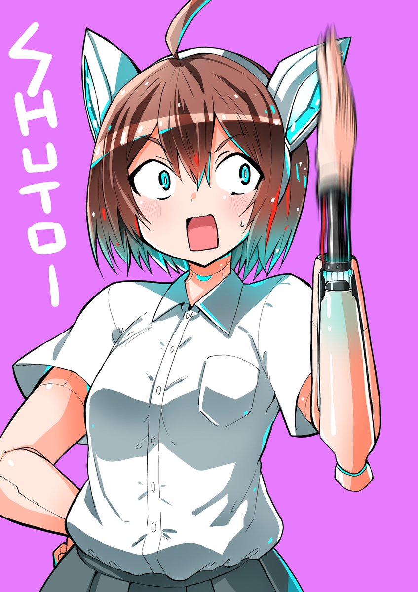 「みんなはどの腕部内蔵兵装が好き? 」|吉舎和幸のイラスト