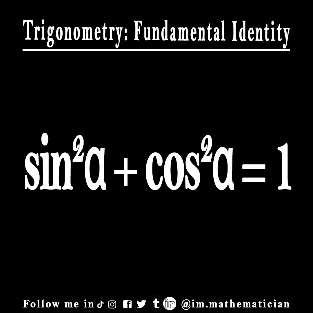 ImMathematicia2's tweet photo. This Fundamental Identity saved my life many times. what about you?

#mathsforlife #matholympiad #mathfun #mathematics #mathmemes #mathmotivation #dailymotivation #teachersfollowteachers #mathtricks #mathteacher #mathlover #dailyfacts #dailymath #dailymotivation #dailyscience https://t.co/7HneIxDDxi