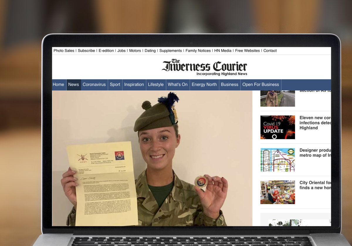 Well done and Congratulations to 2Lt Daisy Burnside, from <a href="/1hldrsacf/">1st Battalion The Highlanders Army Cadet Force</a> Culloden Detachment, who was rewarded for boosting young people’s morale during lockdown!
#KeepTheFlameAlive #InThisTogether #ACF #GoingFurther
inverness-courier.co.uk/news/army-cade…