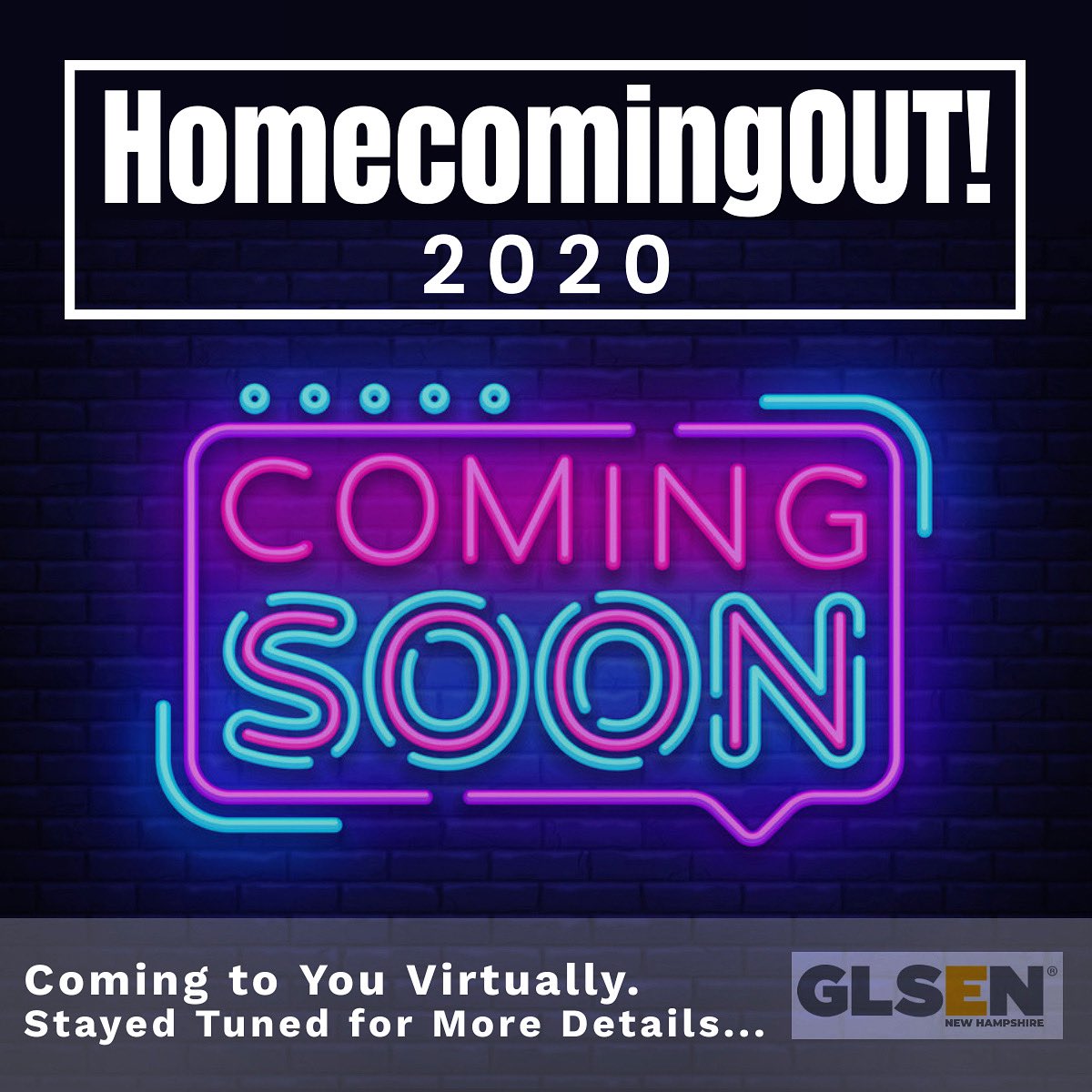 GLSENNH's tweet photo. GLSEN NH is working on bringing you a HomecomingOUT! event like you’ve never experienced before!! Stay tuned for more details. Trust us. You won’t want to miss this. 🌈😉 https://t.co/6kQ3HCBiMR