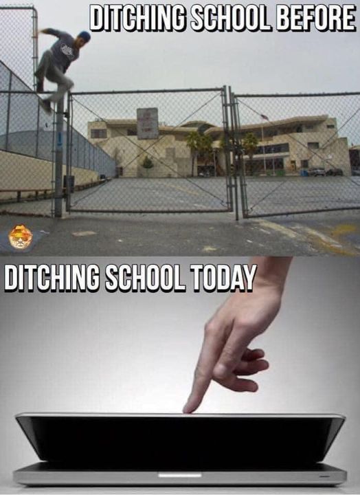 metacoders's tweet image. We know none of our students would ditch school, but it's gotten WAY easier, hasn't it?