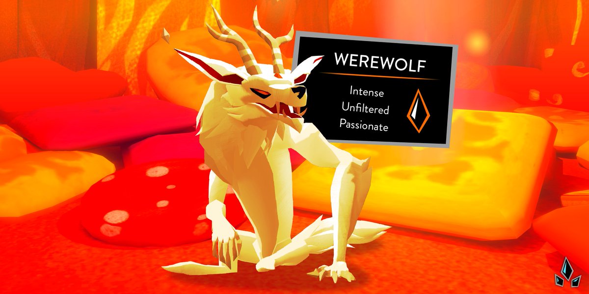 playferal's tweet photo. Werewolves by nature embrace change, and don't dwell on "what-ifs". Though their relentless energy can be exhausting, frustrating, and even scary at times, it's also inspiring. Werewolves experience great highs and lows, but live life to the fullest.

#PlayFeral #FeralEarlyAccess https://t.co/N6I4jOPf50