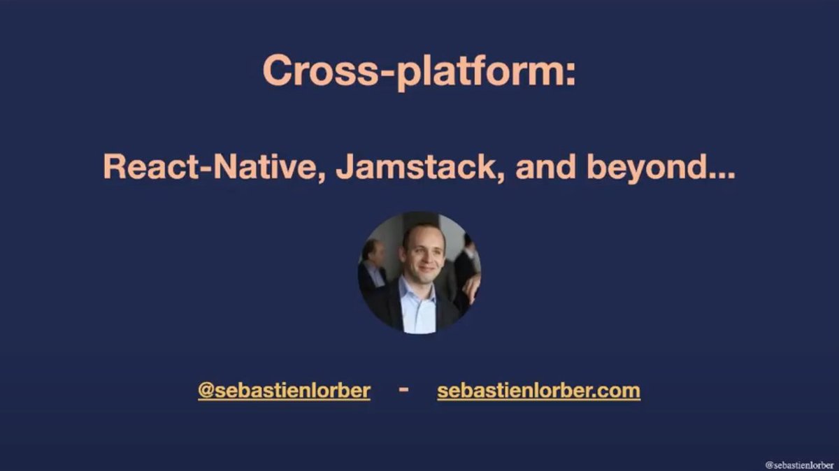 sebastienlorber's tweet photo. I'm the next speaker, in half an hour!
It's my first 30min talk at a large conf ๐
https://t.co/6VKRnS6RrC
@react_native_eu #ReactNativeEU #ReactNativeEUVIrtualEdition #ReactNative https://t.co/YRTWNukqha